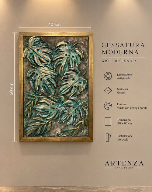 Gessatura Moderna Botanica – 40 × 60 cm