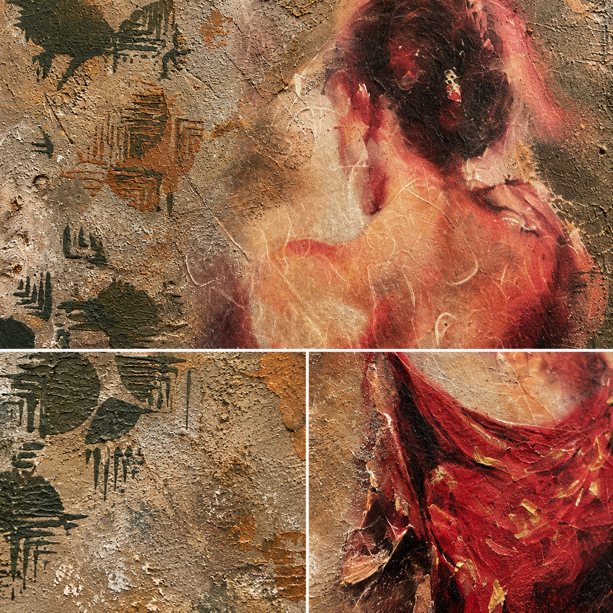 Quadro in tecnica mista – Patina e Pittura, 60 × 40 cm