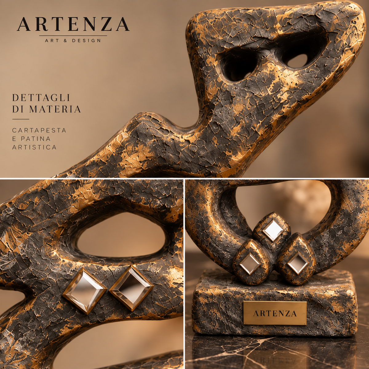 Scultura in Cartapesta “Hich” – 30 cm
