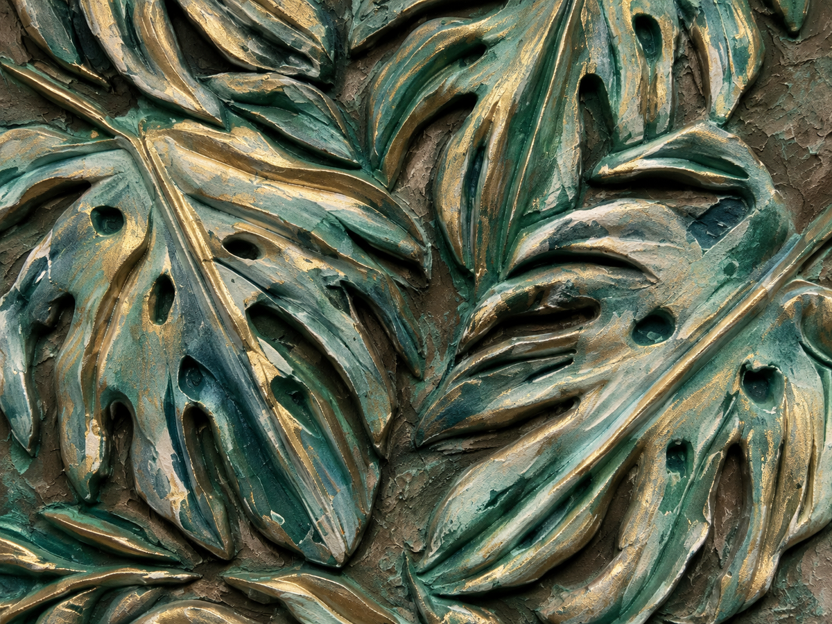 Gessatura Moderna Botanica – 40 × 60 cm